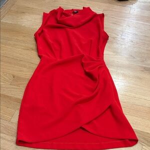 Zara Elegant Red Short Sleeveless Dress size XS